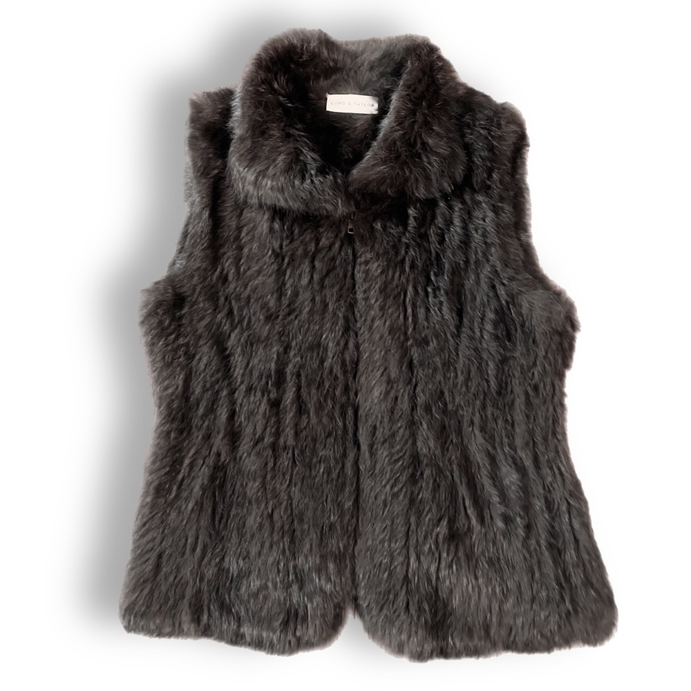 Lord and Taylor Brown Fur Vest